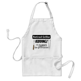 Pensionierter Grillmeister Ich werde immer Grillme Schürze