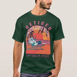 Pensionierter Informatiklehrer Lustig Vintage Ruhe T-Shirt