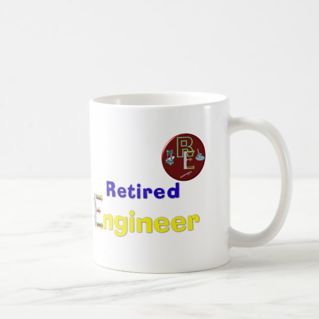 Pensionierter Ingenieur Kaffeetasse (Rechts)