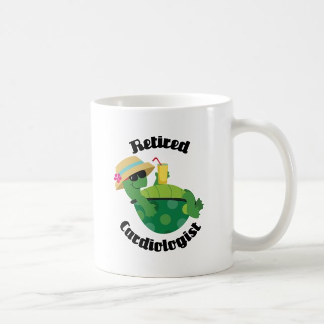 Pensionierter Kardiologe (Schildkröte) Kaffeetasse (Rechts)