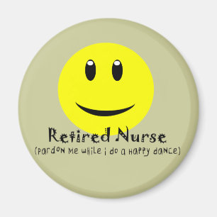 Pensionierter Krankenschwester GLÜCKLICHER TANZ Magnet