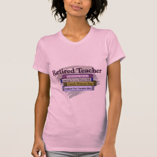 Pensionierter Lehrer-"lustiger Stapel Bücher" T-Shirt