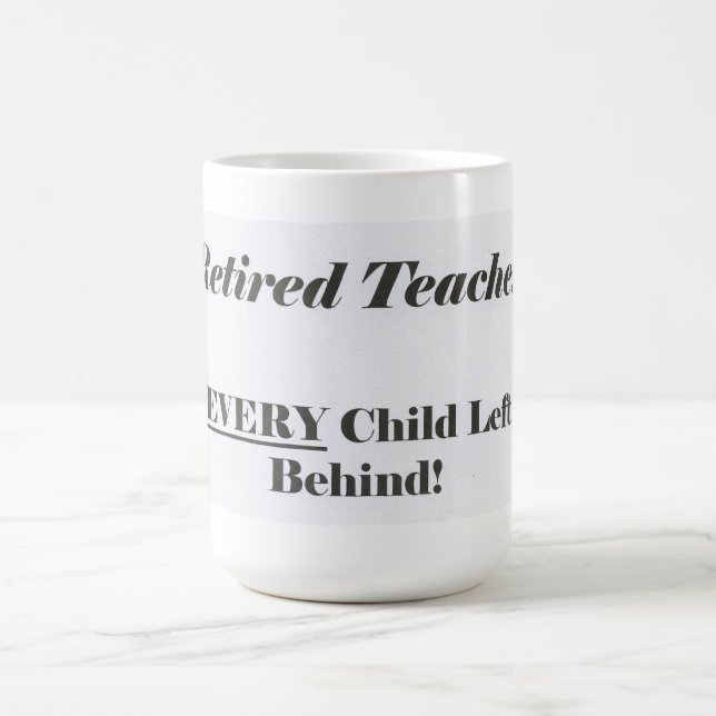Pensionierter Lehrer, überhaupt Kind verlassen Kaffeetasse (Mittel)