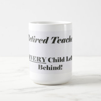 Pensionierter Lehrer, überhaupt Kind verlassen Kaffeetasse