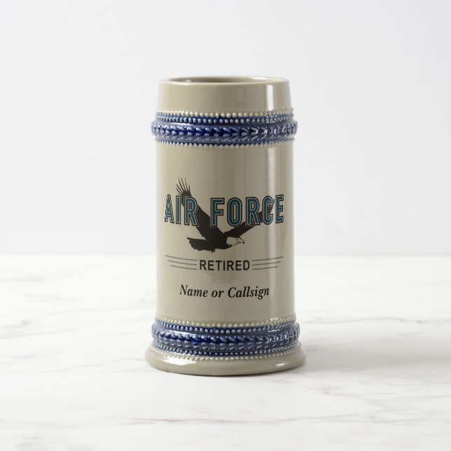 Pensionierter Luftwaffen-Veteran Bierglas (Mittel)