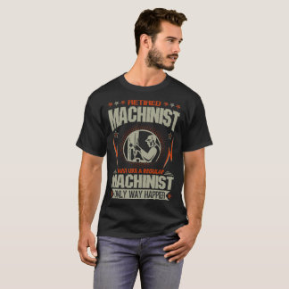 Pensionierter Maschinist mögen gerade eine T-Shirt