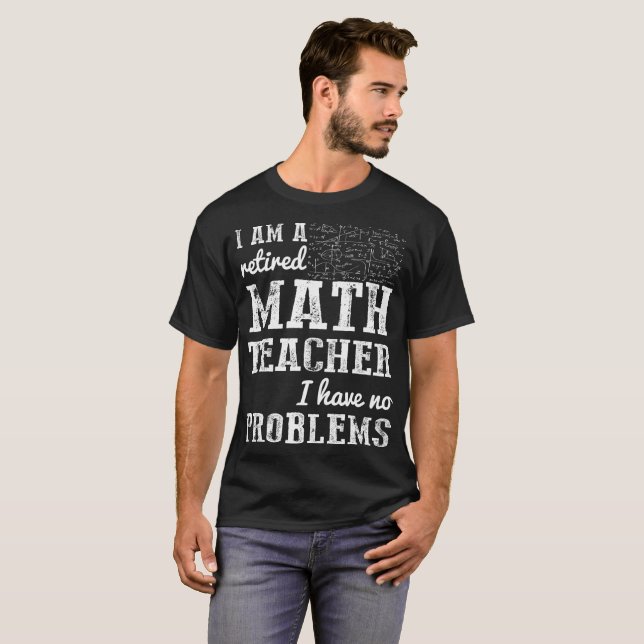 Pensionierter Mathe-Lehrer haben kein T-Shirt (Vorne ganz)
