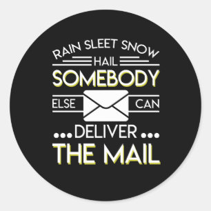 Pensionierter Postangestellter liefern sonst Post Runder Aufkleber