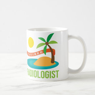 Pensionierter Radiologe-Strand Kaffeetasse
