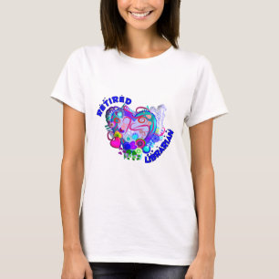 Pensioniertes Bibliothekar-künstlerisches Retro T-Shirt