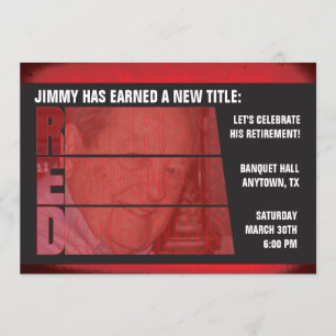 Pensioniertes extrem gefährliches Ruhestands-Party Einladung