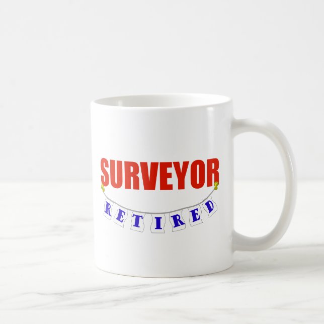 PENSIONIERTES FELDMESSER KAFFEETASSE (Rechts)