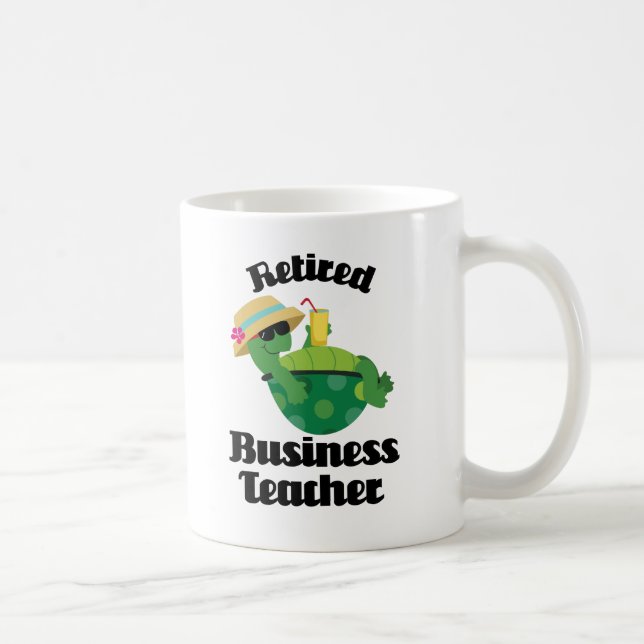 Pensioniertes Geschäfts-Lehrer-Geschenk Kaffeetasse (Rechts)
