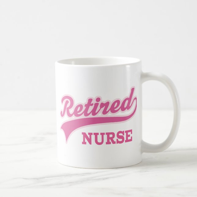 Pensioniertes Krankenschwester-Geschenk Tasse (Rechts)