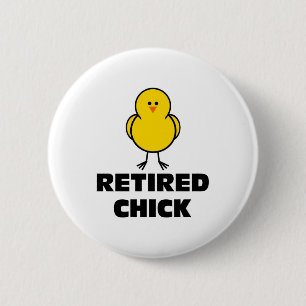 Pensioniertes Küken Button