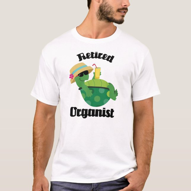 Pensioniertes Organist-Geschenk T-Shirt (Vorderseite)