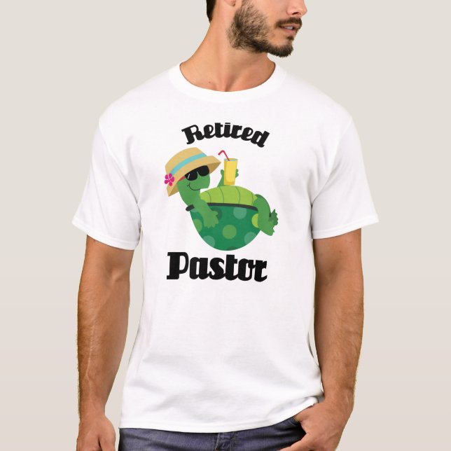 Pensioniertes Pastor-Geschenk T-Shirt (Vorderseite)
