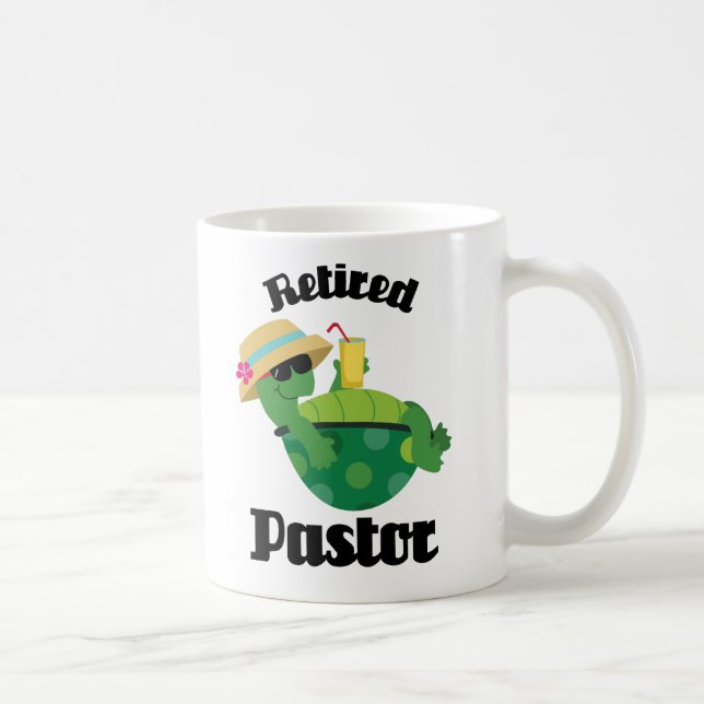 Pensioniertes Pastor-Geschenk Tasse (Rechts)