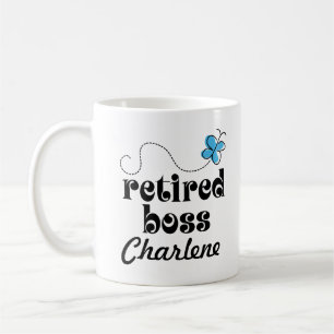 Pensioniertes personalisiertes Geschenk des Chefs Kaffeetasse