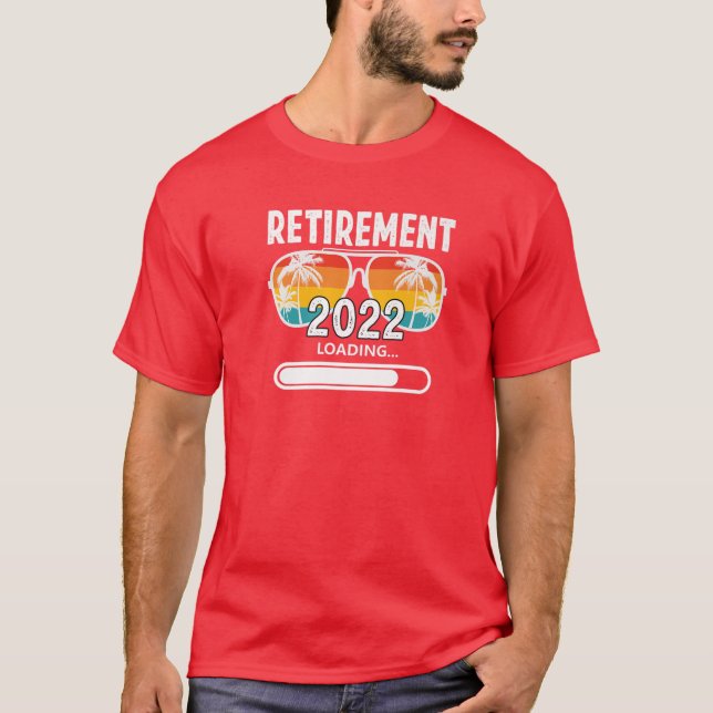Pensionierung 2022 Laden Vintager Retro-Sonnenbril T-Shirt (Vorderseite)