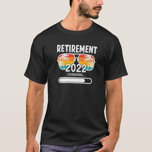 Pensionierung 2022 Laden Vintager Retro-Sonnenbril T-Shirt (Vorderseite)