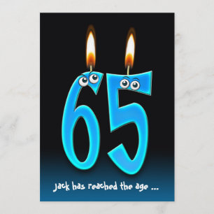 Pensionierung bei 65 Party mit Augäpfeln Einladung