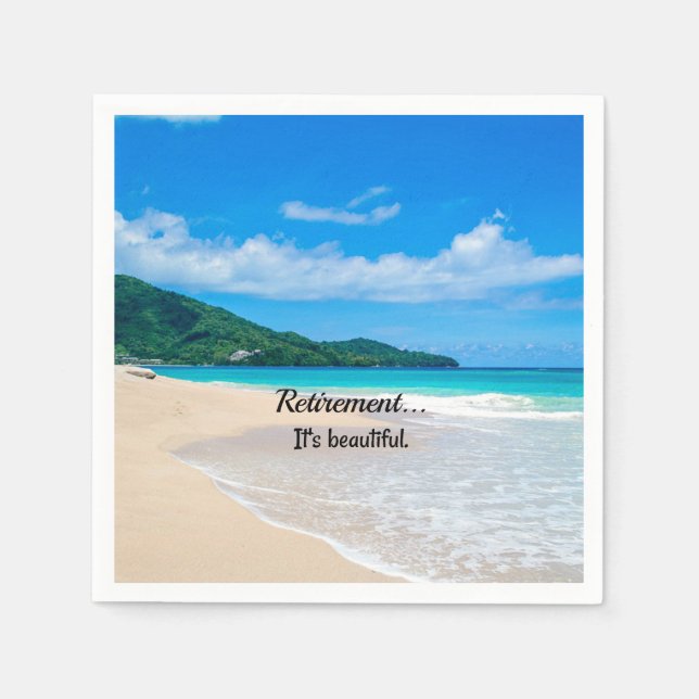 Pensionierung...es ist schön serviette (Vorderseite)