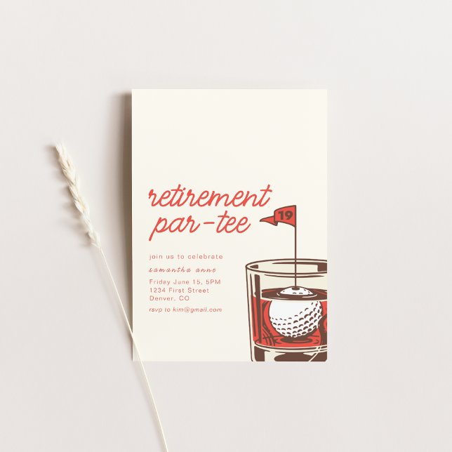 Pensionierung pro T-Shirt Party Einladung mit Whis (Von Creator hochgeladen)