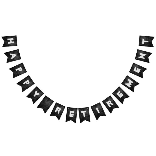 Pensionierung von Schwarzleder-Party Wimpelkette (Alle)