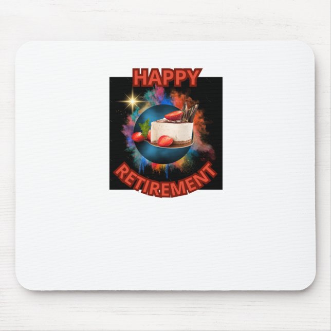 Pensionsaufkleber Mousepad (Vorne)