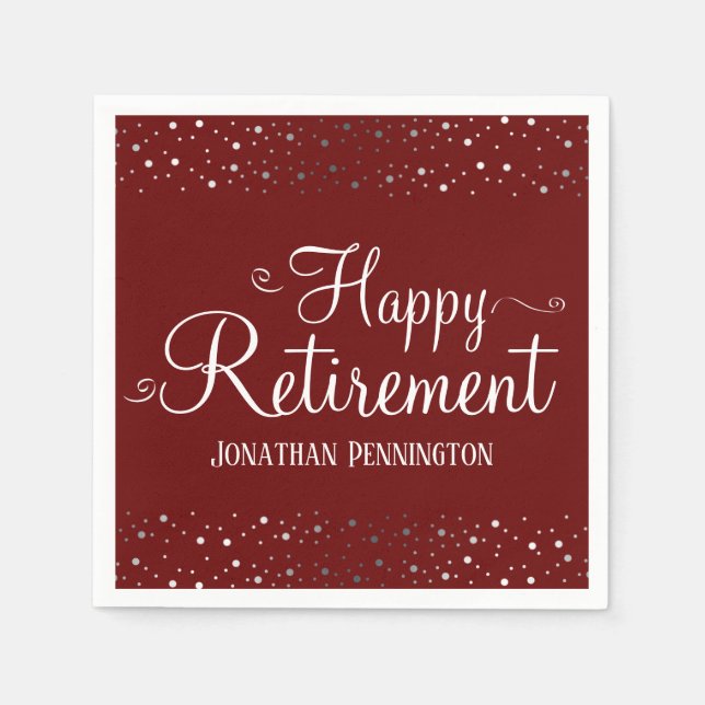 Pensionskasse Confetti Serviette (Vorderseite)