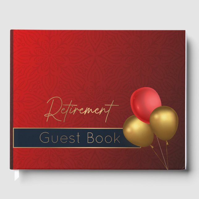 Pensionskassenbuchdekorationen Party Gästebuch (Vorderseite)