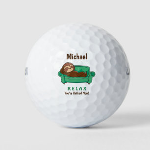 Pensionskräfte Niedlich Funny Lazy Sloth Golfball