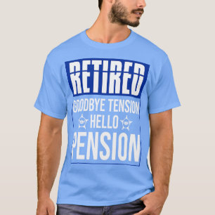 Pensionspolizei Polizist Funny Pensionsplan Ruhest T-Shirt