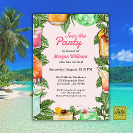 Pensionssommer Cocktail Party Einladung