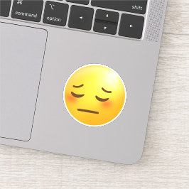 Pensive Face Emoji Aufkleber