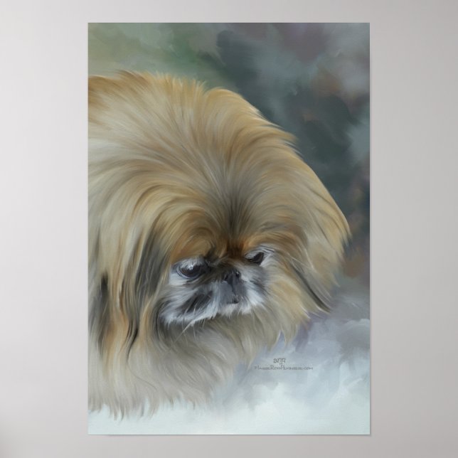 Pensive Pekingese Poster (Vorne)