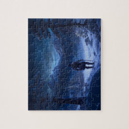 Pensiver Ritter des Winterwunderlandes Puzzle