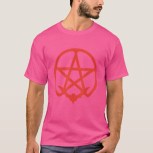 Pentacle Bat Dark Aesthetic Grunge Symbol P Occult T-Shirt