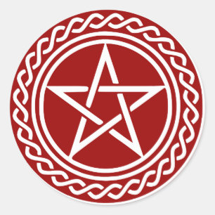Pentacle-Design Runder Aufkleber