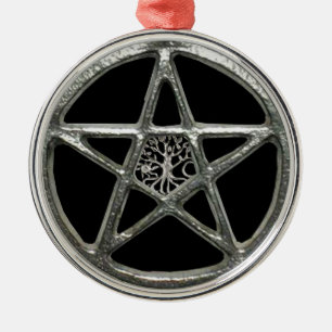 Pentacle Tree Of Life Ornament Aus Metall