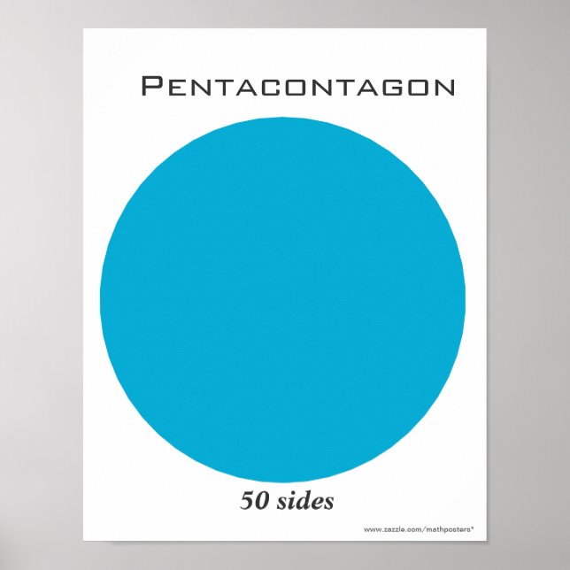 Pentacontagon Poster of Polygon (Vorne)