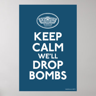 Pentagon Behielt Calm Anti War Poster