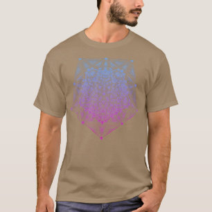 Pentagon Blume Abmessungen Gradient T-Shirt