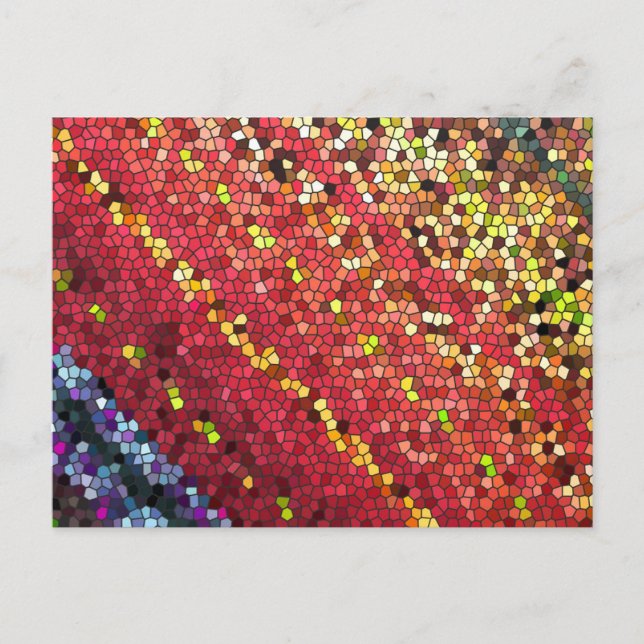 Pentagon Mosaic Postkarte (Vorderseite)