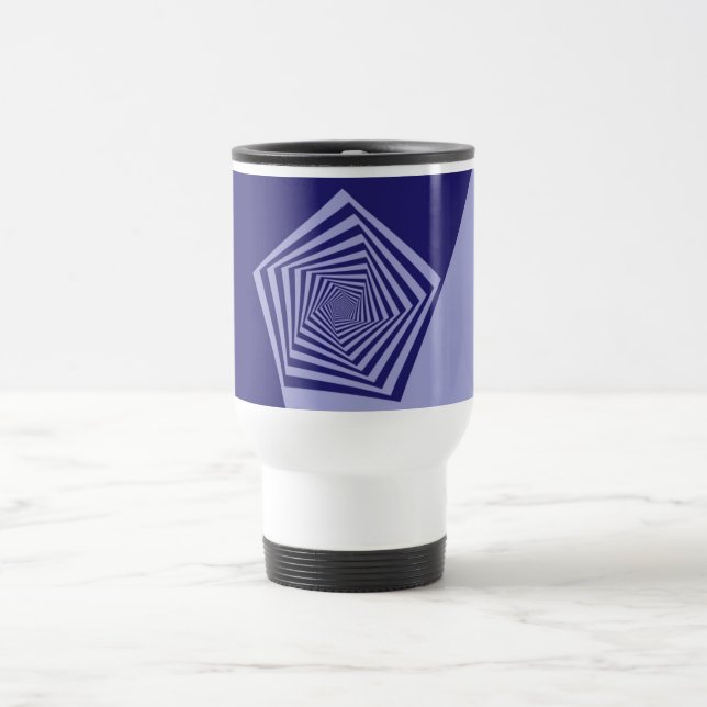 Pentagon Spiral Blues Tasse (Mittel)
