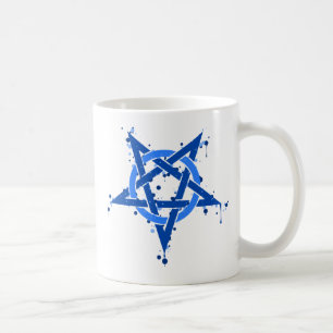Pentagram-Blau Tasse