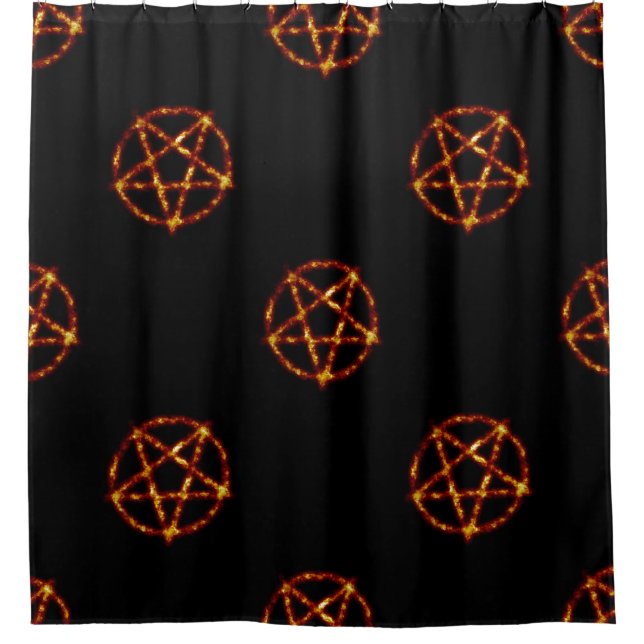 Pentagram Duschvorhang (Vorderseite)