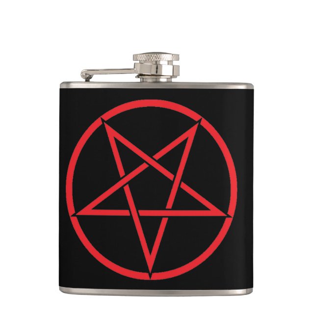 Pentagram-Flasche Flachmann (Vorderseite)