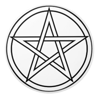 Pentagram-Griff Keramikknauf